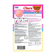 Inaba Churu Salmon Flavor Lickable Cat Treats - 10oz/20ct