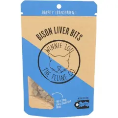 Winnie Lou The Canine Co - Cat Treat - Bison Liver Bits - Case of 8 - 1 oz