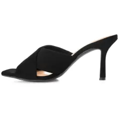 Journee Collection Womens Oppal Tru Comfort Foam Open Toe Mid Stiletto Pumps
