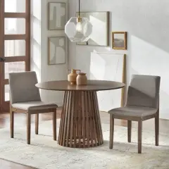 3pc Pavia Dining Set Walnut - Lifestorey