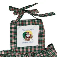 Adult Unisex Santa Claus To Town Christmas Full Apron With Pockets
