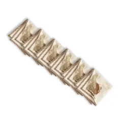 C&F Home Elegant Turkey Thanksgiving Set of 6 Cloth Napkins