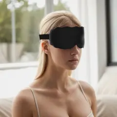 Unique Bargains Soft Elliptical Shape 3D Eye Mask 1 Pc