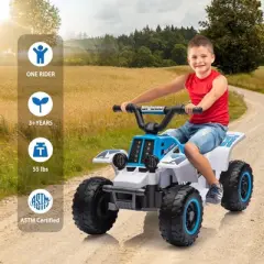 6V Ride On ATV for Kids, Powerful and Safe Ride On Toy with Rechargeable Battery