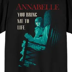 Annabelle You Bring Me To Life Women's Black Graphic Tee