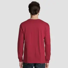 Hanes Men's Long Sleeve Beefy Henley Shirt