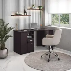 Classic Office Desk with Storage - Techni Mobili