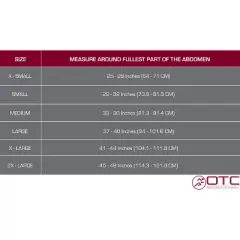 OTC Abdominal Binder for Men, Ribbed Elastic Compression, Select Series, Grey