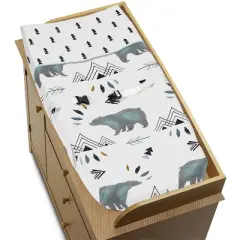 Sweet Jojo Designs Changing Pad Cover - Bear Mountain