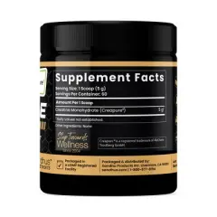 Sandhu's Creapure German Creatine Monohydrate Powder Supplements for Men & Women, Unflavored, 60 Servings, 300 gms, Supports Lean Muscle Building