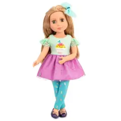 Glitter Girls Sashka Poseable 14" Doll & Surprise Birthday Party Accessory Set