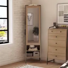 Bushwick Wardrobe Natural - Novogratz