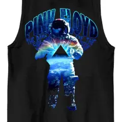 Pink Floyd Dark Side Of The Moon Astronaut Crew Neck Sleeveless Black Men's Tank Top