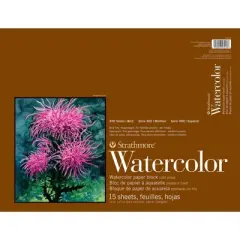 Strathmore 400 Series Watercolor Paper Block, 15 Sheet, 13x17 inch, 1 Count