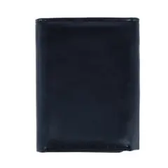 Buxton Men's RFID Distressed Vegan Leather Trifold Wallet