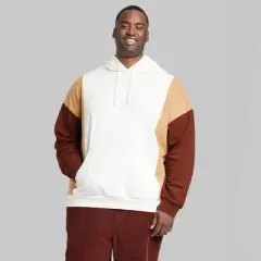 Men's Big & Tall Colorblock Pullover Sweatshirt - Original Use&trade; Tan
