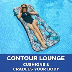 Aqua Leisure Contour Lounge Water Floats and Inflatables