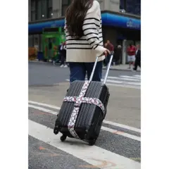 Sanrio Hello Kitty Luggage Strap 2-Piece Set Officially Licensed, Adjustable Luggage Straps from 30'' to 72''