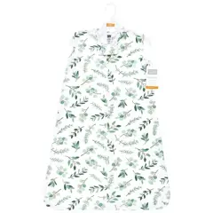 Hudson Baby Cotton Sleeveless Wearable Sleeping Bag, Sack, Blanket, Eucalyptus