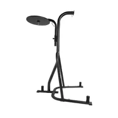 Fuel Pureformance Heavy Bag Stand with Speed Bag Platform Arm Trainer - Black