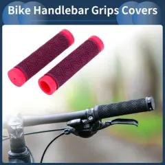 Unique Bargains Bike Handlebar Grips Covers 5.12" Purple 1 Pair