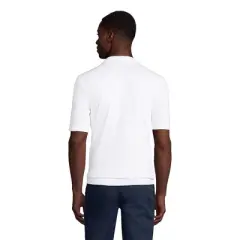 Lands' End School Uniform Men's Short Sleeve Banded Bottom Polo Shirt