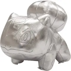 Pokemon 25th Celebration 8" Silver Bulbasaur Plush - Limited Edition Shiny Silver Frog Stuffed Animal Toy - 2+