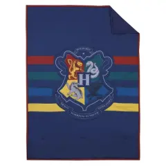 Warner Brothers Harry Potter Wizarding World Navy, Gold, and Burgundy 4 Piece Toddler Bed Set