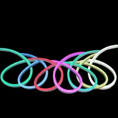 Northlight LED Commercial Grade Christmas Rope Lights with Control Pad - Multicolor - 50' Clear Wire