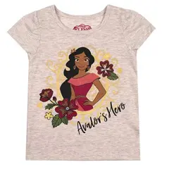 Disney Girl's 3-Pack Elena of Avalor Short Sleeve Graphic Tees for Toddler