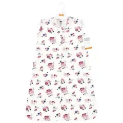 Hudson Baby Infant Girl Cotton Sleeveless Wearable Sleeping Bag, Sack, Blanket, Dusty Rose Floral