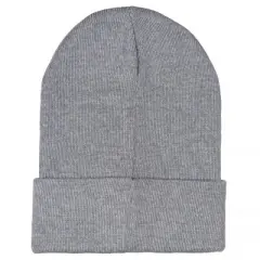 Legend Of Zelda Embroidered Wingcrest Triforce Knit Cuff Beanie Hat Cap Grey