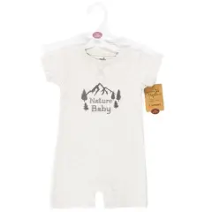 Touched by Nature Unisex Baby Organic Cotton Rompers, Nature Baby