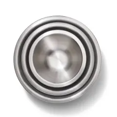 OXO 3pc Insulated Stainless Steel Mixing Bowl Set - Gray: Dishwasher-Safe, 5 qt, 3 qt, 1.5 qt, Non-Slip Base