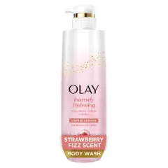 Olay Intensely Hydrating Body Wash with Hyaluronic Serum Complex - Strawberry Fizz - 20 fl oz