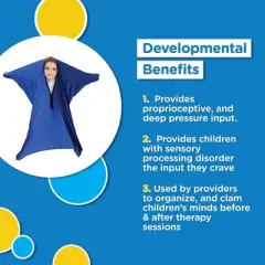 Bintiva Sensory Sock, Purple, Large, Ages 8-11