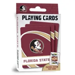 MasterPieces Officially Licensed NCAA Florida State Seminoles Playing Cards - 54 Card Deck for Adults