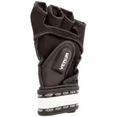Venum Impact 2.0 Hook and Loop MMA Gloves - Black/White