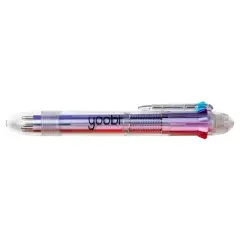 8" 1 Retractable Ballpoint Pen - Yoobi&trade;: Multicolor Clicky Pen with 1.0mm Point, Stationery & Office Supplies