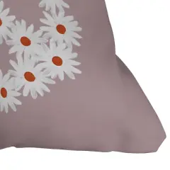 26" x 26" Emanuela Carratoni 'No War Again' Outdoor Throw Pillow Purple - Deny Designs