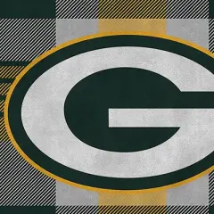 NFL Green Bay Packers Plaid Steel Royal Plush Faux Shearling Blanket