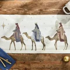 Split P Away In A Manger Table Runner 13" X 36"