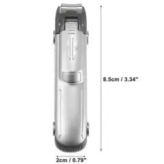 Unique Bargains Stainless Steel Nail Clippers with Catcher Nail Cutter Trimmer Silver Tone Grey