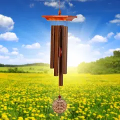Woodstock Wind Chimes Signature Collection, Woodstock Amber Chime,  20'' Bronze Wind Chime WABR