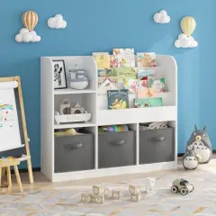 Kids Bookcase and Bookshelf, Multifunctional Bookcase