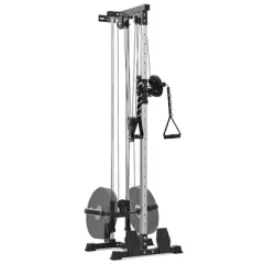 Wall Mount Cable Machine,LAT Power Cable Machine, LAT Pull Down and LAT Row LAT Tower,Cable Crossover Machine for Home Gym Total Body Training
