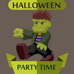 Women's Design By Humans Happy Halloween gift for kid cute Frankenstein By thientd87 Racerback Tank Top