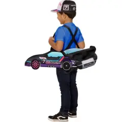 Hot Wheels Kids' Let's Race GT Scorcher Ride Along LED Light Up Costume with Hat Black One Size