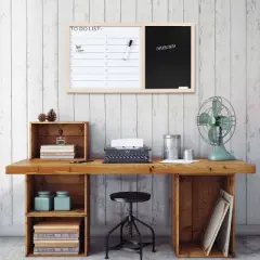 26" x 14" To Do Dry Erase and Chalkboard White - Prinz