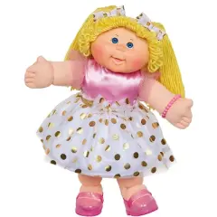 Cabbage Patch Kids Vintage Retro Style Yarn Hair Doll - Original Blonde Hair/Blue Eyes, 16" - Amazon Exclusive - Easy to Open Packaging
